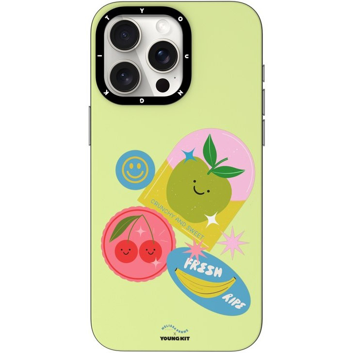 کاور یانگ کیت مدل Fruit stickers مناسب برای گوشی موبایل اپل Apple iphone 15 pro
