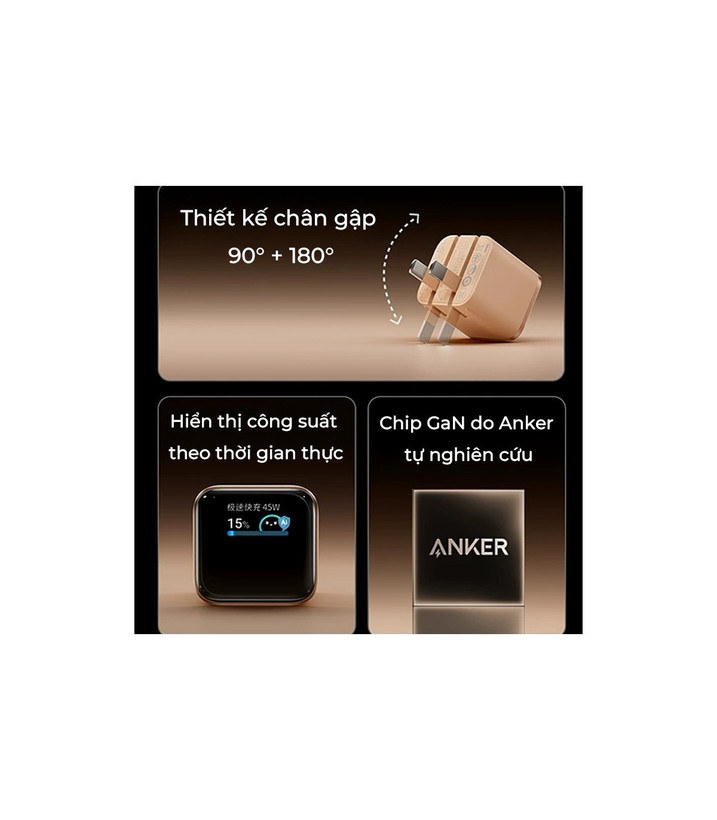 شارژر دیواری 45w هوشمند انکر مدل A121D