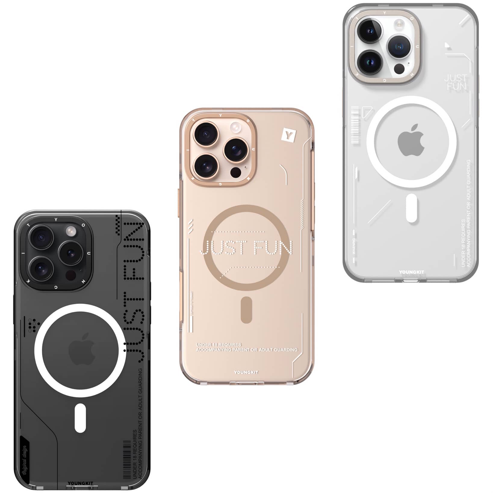 قاب Youngkit یانگ کیت Removable Crystal Non Yellowing Case Magsafe آیفون