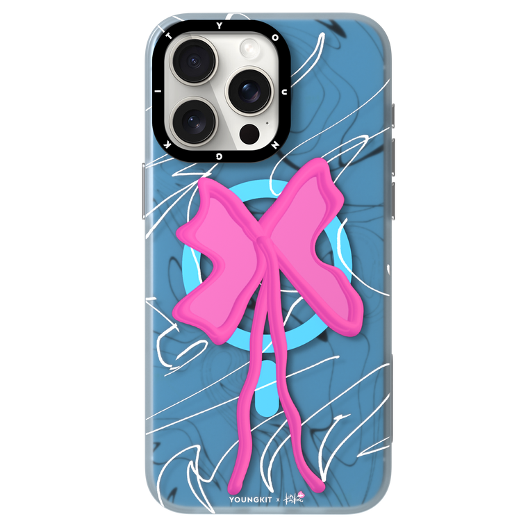 قاب یانگ کیت Youngkit Pink Bow Magsafe Iphone مناسب گوشی ایفون ۱۵
